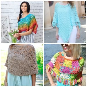 17 Figure Flattering Free Crochet Poncho Patterns - These free crochet poncho patterns may be used this winter, but many of the designs here can also work up to spring and even on a cool summer day! #freecrochetponchopatterns #crochetponcho #crochetpatterns