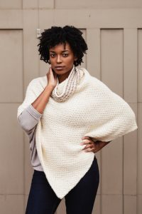 The Hot Cocoa Poncho - These free crochet poncho patterns may be used this winter, but many of the designs here can also work up to spring and even on a cool summer day! #freecrochetponchopatterns #crochetponcho #crochetpatterns