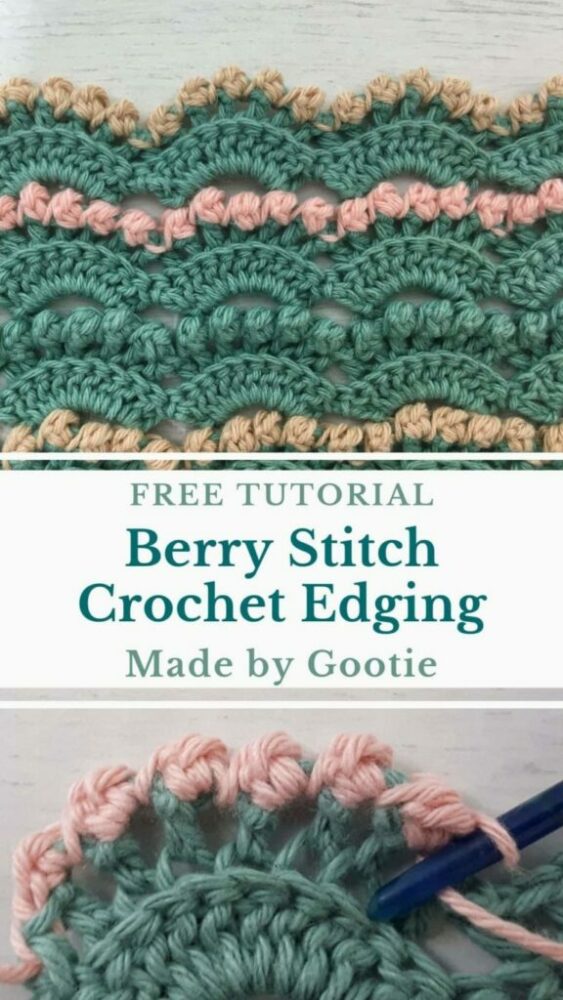 Berry Stitch Crochet Edging