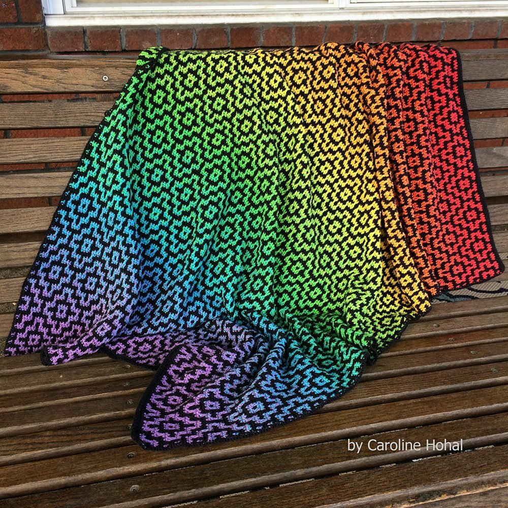 Nya Mosaic Crochet Blanket Pattern