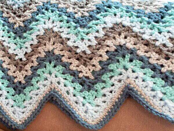 V-Stitch Crochet Ripple Afghan Pattern
