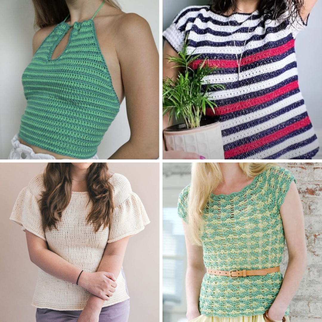 55 Free Crochet Top Patterns - Stylish Tees and Tanks