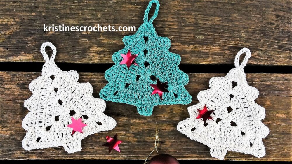 Christmas Tree Crochet Ornaments