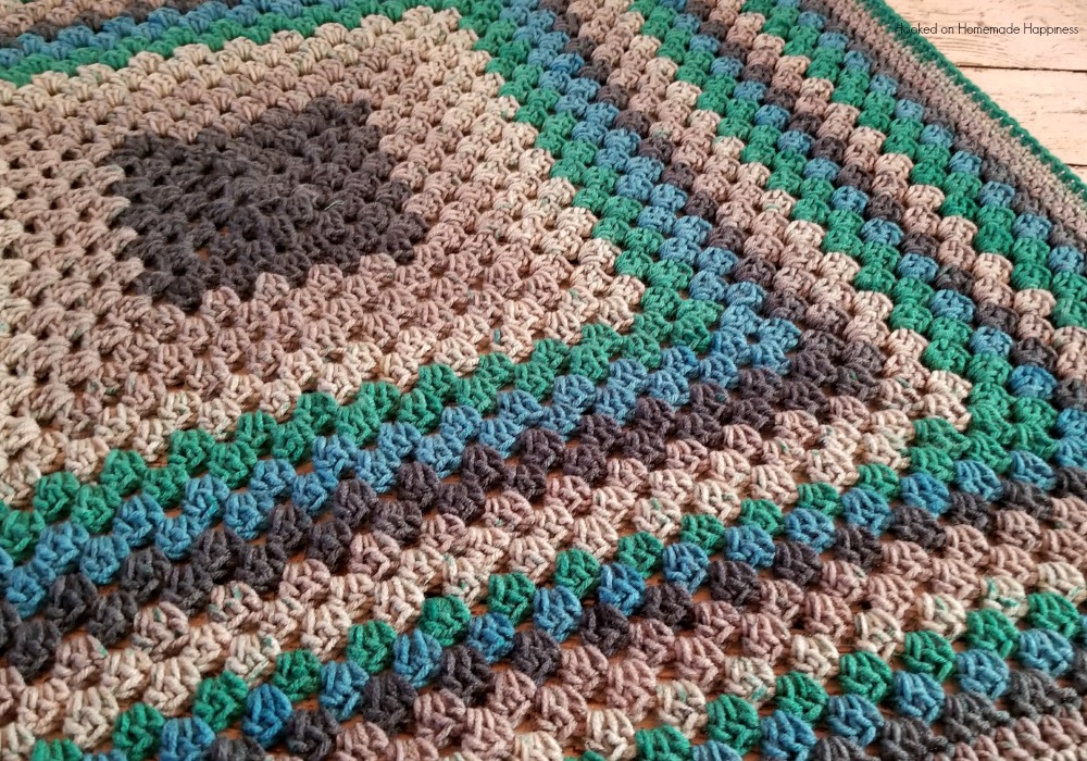 Crochet Granny Square Baby Blanket
