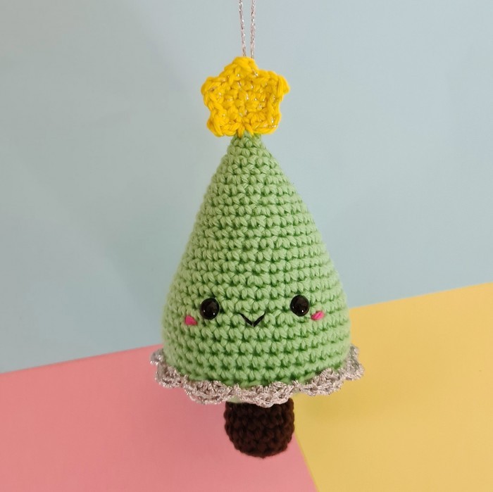 Kawaii Christmas Tree Ornament