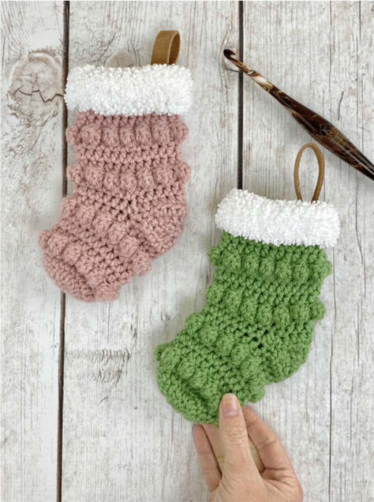Mini Christmas Crochet Stockings