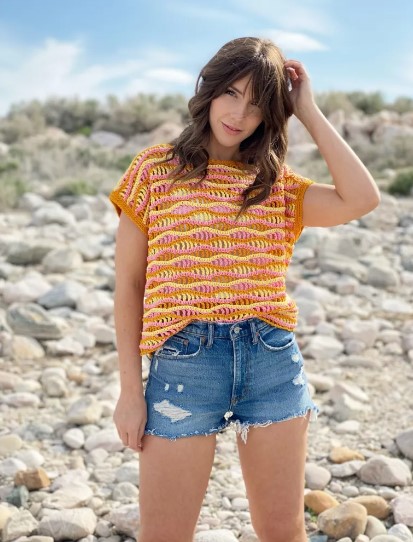 Oversized Crochet Summer Top