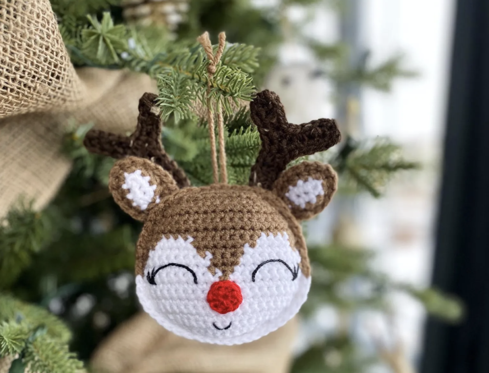 Rudolph Crochet Ornament