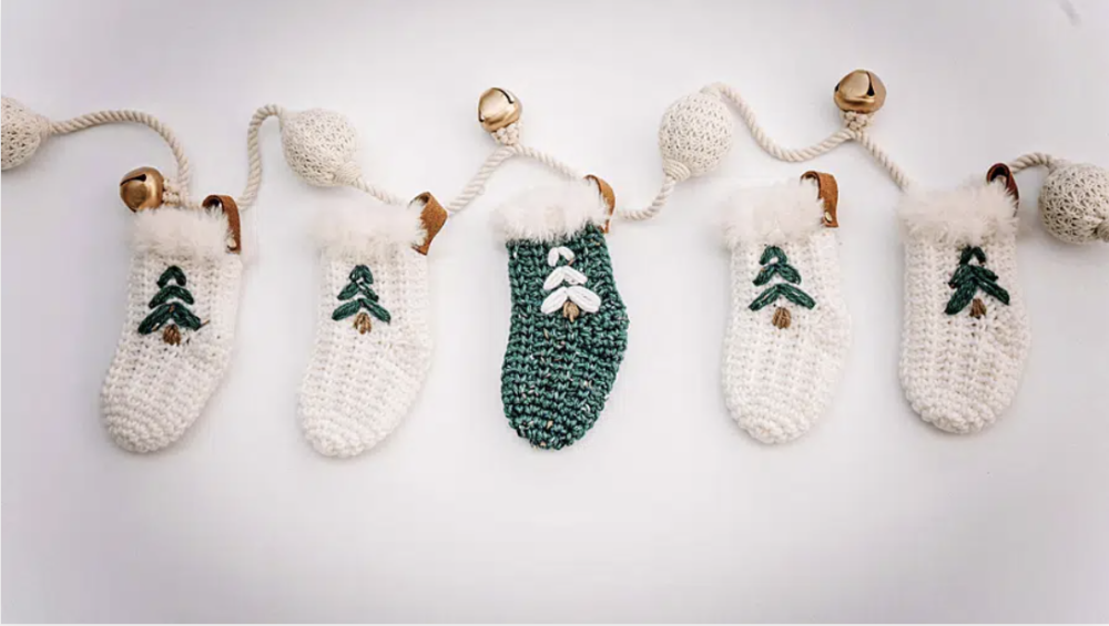 Crochet Christmas Stocking Ornaments