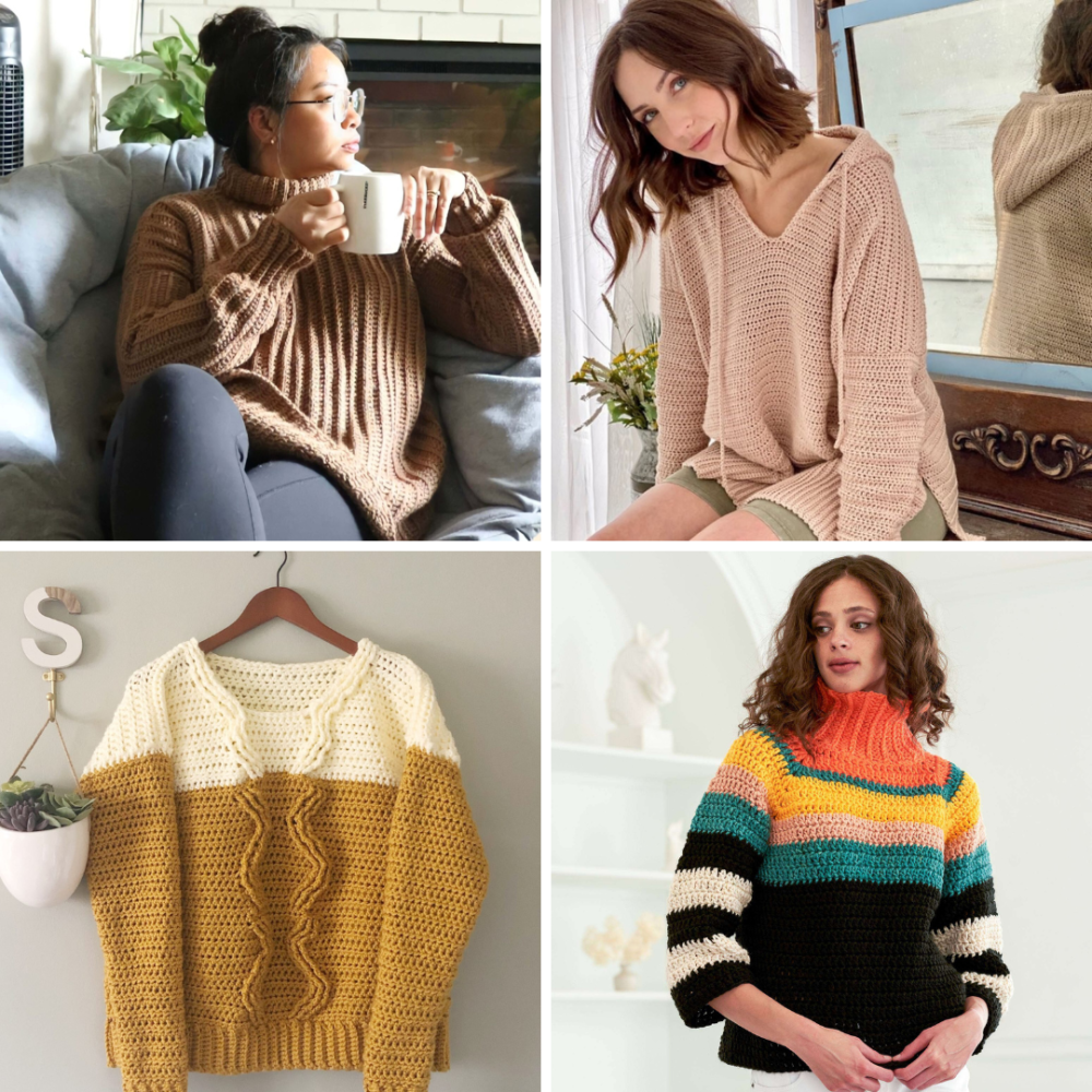 Women's crochet sweater