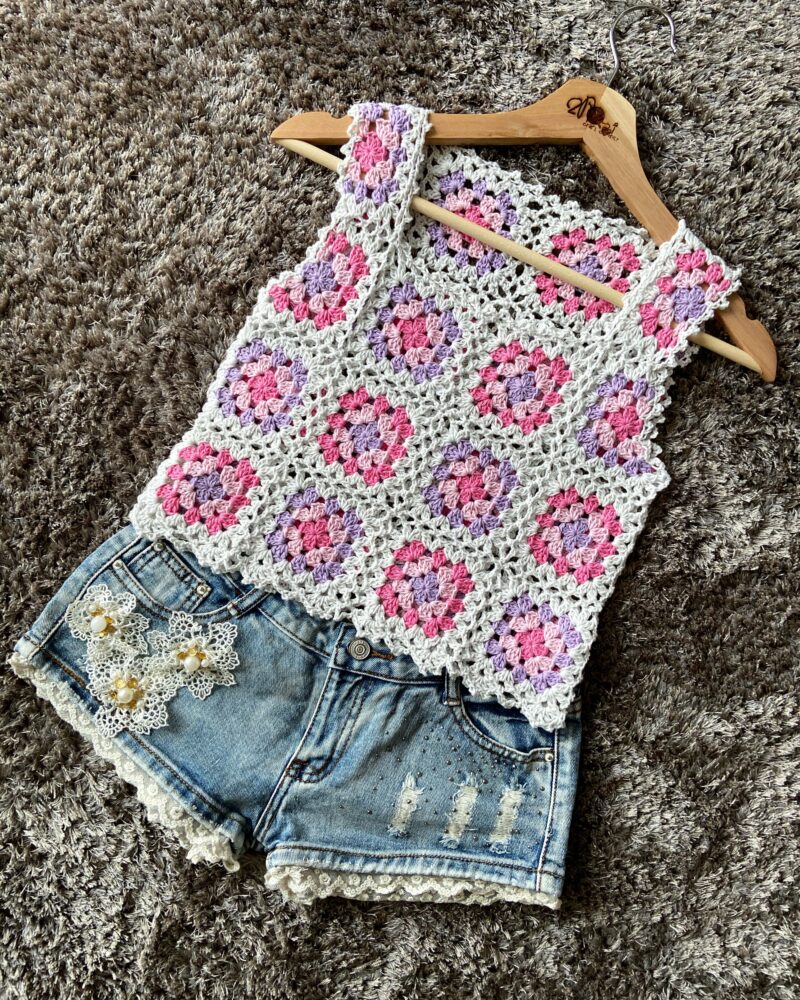 Crochet Granny Squares Summer Top