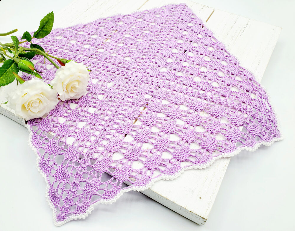Crochet Square Lace Doily

