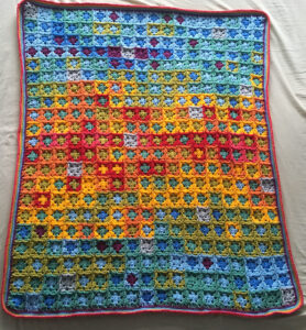 2018 crochet temperature blanket