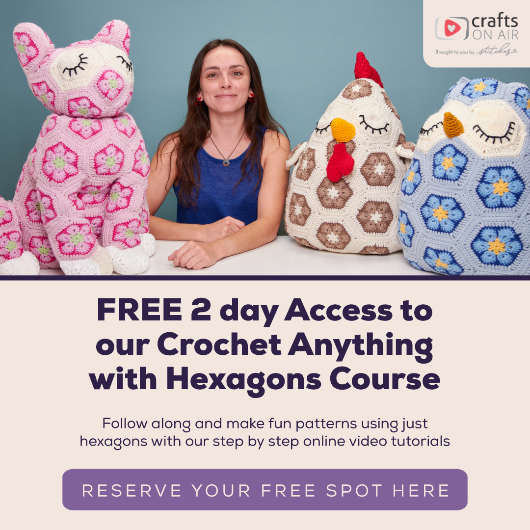 Crocheting Anything with Hexagons banner ad