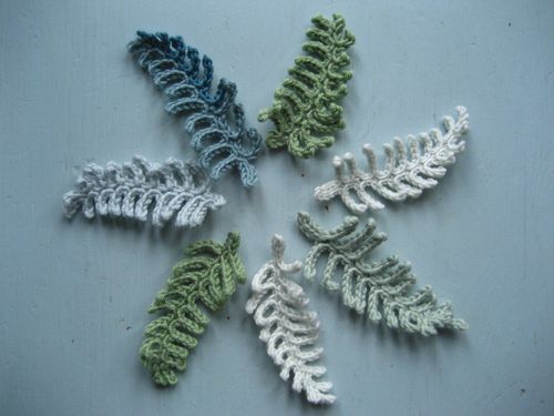 Crochet Fern Leaf Appliqué