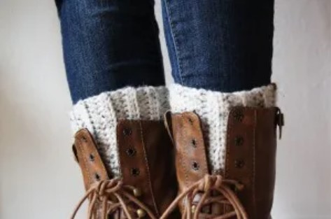 Cute and Easy Crocheted Boot Cuffs