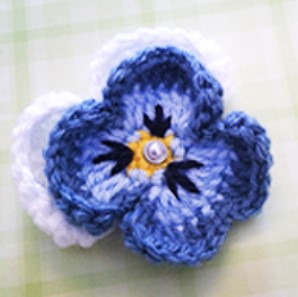 Crochet Pansy Flower 