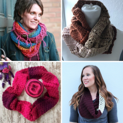 36 Easy Crochet Infinity Scarf Patterns To Keep You Cozy