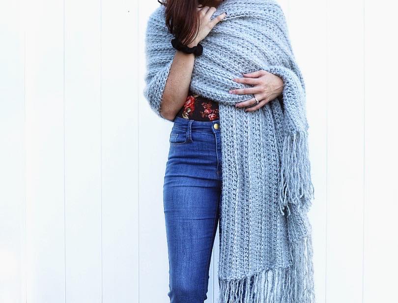 Cozy Hygge Crochet Blanket Wrap