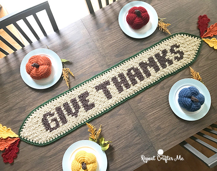 Crochet Thanksgiving Table Runner