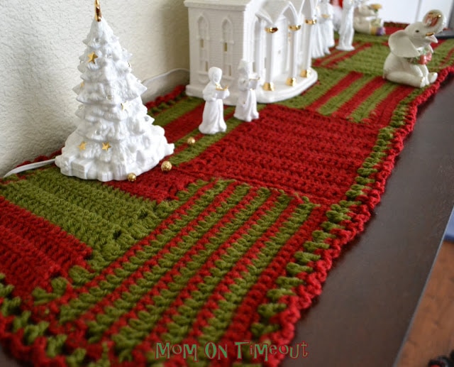 Crocheted Christmas Table Runner
