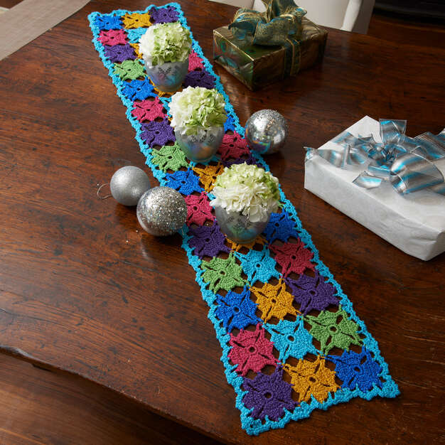 Holiday Party Crochet Table Runner
