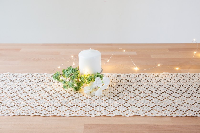 Sweet and Simple Crochet Table Runner
