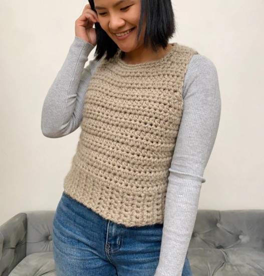 Easy Crochet Sweater Vest