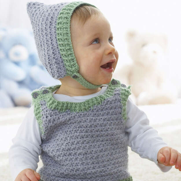 Crochet Elfin Hat and Vest Set 